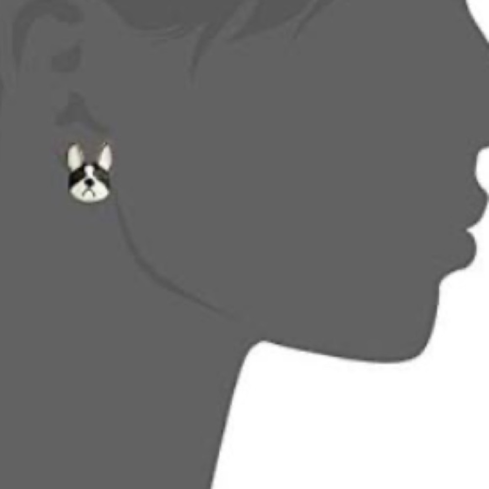 New Betsey Johnson Bulldog Earrings - Picture 5 of 11